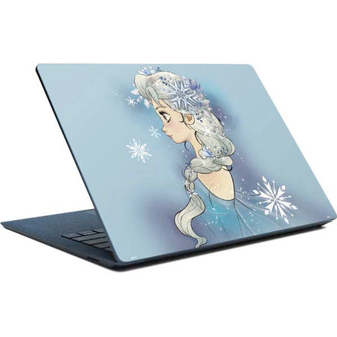 Disney Frozen Elsa Side Portrait Art Surface Laptop Skin